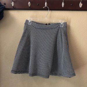 Polka Dot Flared Skirt